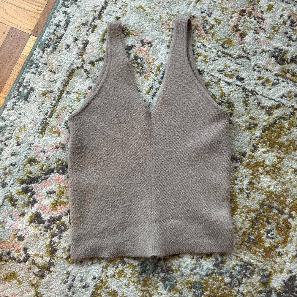 V-neck Sweater Tank Top